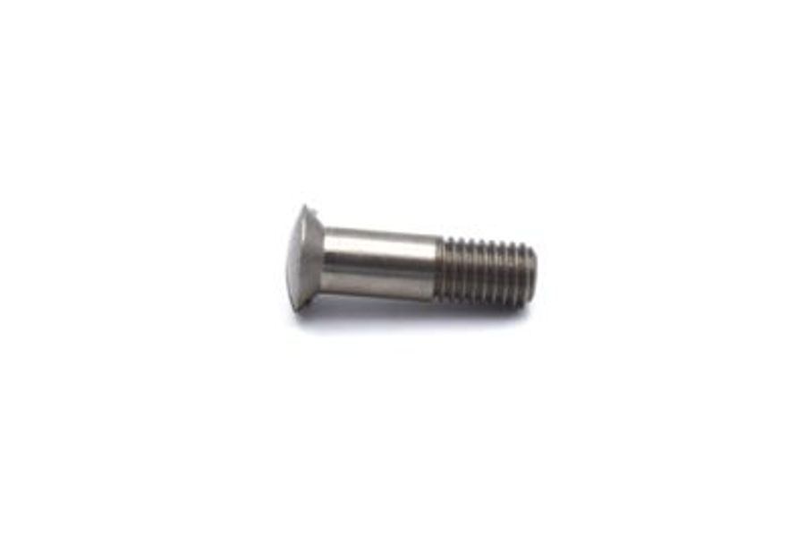 5mm Slotted Raised Countersunk Head Steel Steering Wheel Mounting Screw - 18mm Long x 0.75 Pitch